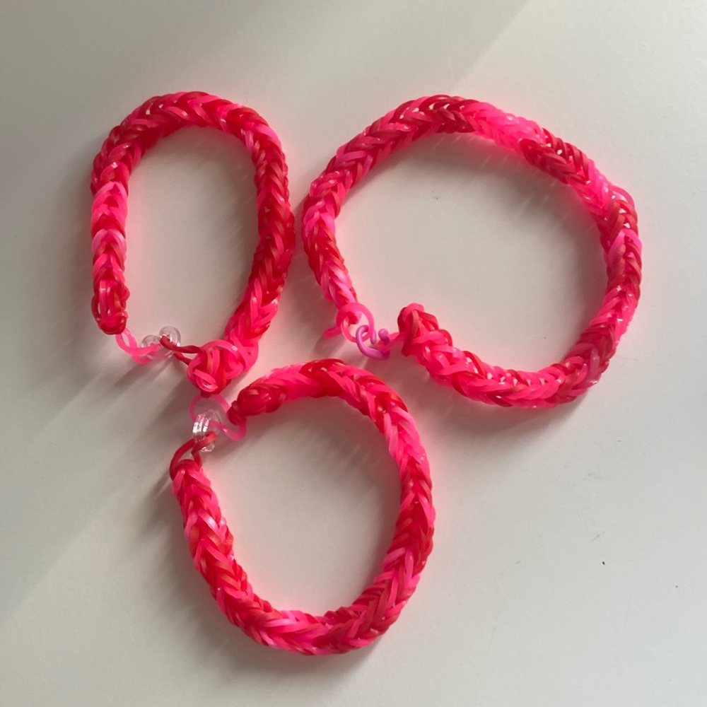 Rubber band bracelet handmade